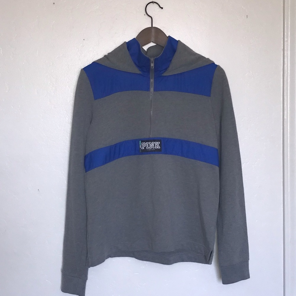 victoria secret pink quarter zip